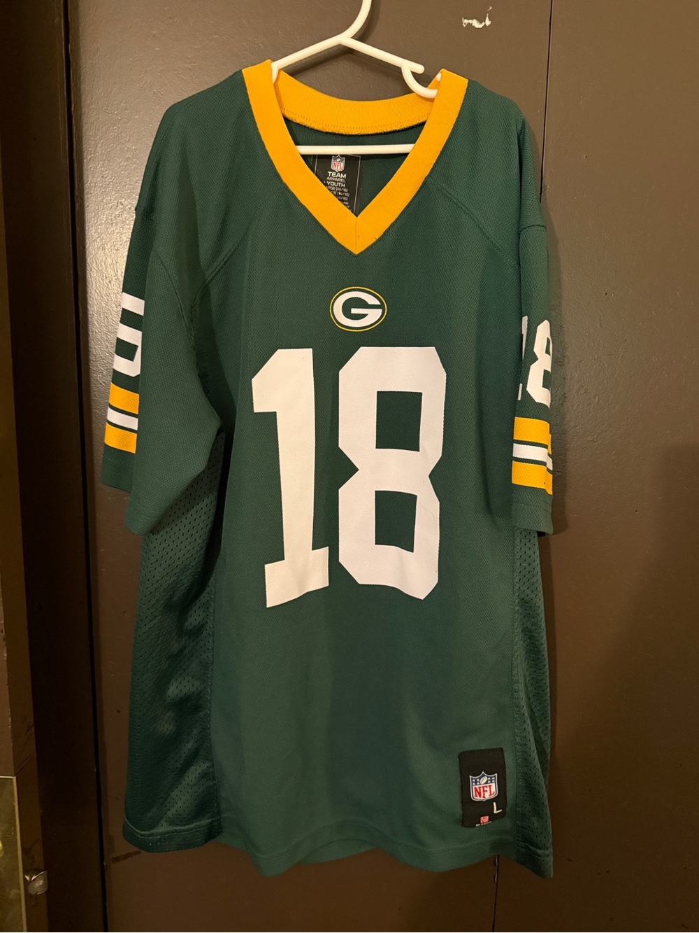 NFL Green Bay Packers #18 Cobb Green and Yellow Youth Jersey
